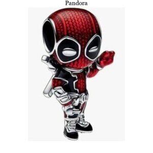 2024 New Marvel Deadpool Charm Red Dead Man Charm Fit Pandora Bracelet
